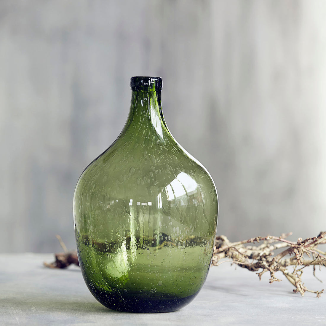 Hausarzt - Vase / Flasche, Rec, Hellgrün - H: 30 cm, Durchmesser: 19,5 cm