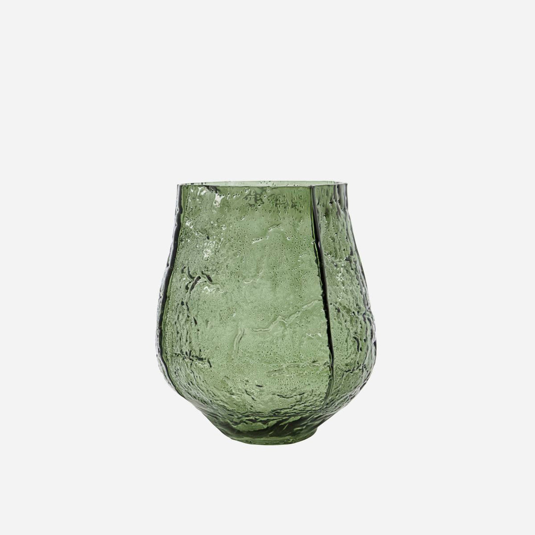 Hausarzt Vase, Moun, Dark Green-H: 22 cm, Dia: 22 cm