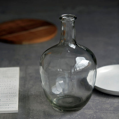 Hausarzt - Vase / Flasche, Glas, bereit - H: 29 cm, Durchmesser: 18 cm