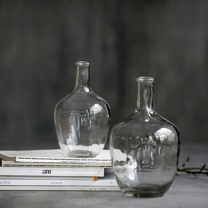 Hausarzt - Vase / Flasche, Glas, bereit - H: 29 cm, Durchmesser: 18 cm