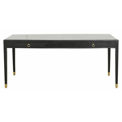 EMS -Schreibtisch in Mango Tree - 179x90 - Schwarz/Gold Finish