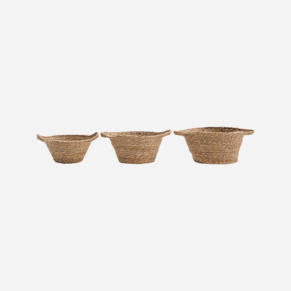 House Doctor-Kurv, Jat, Natural-S:, h: 18 cm, dia: 28 cm, M:, h: 20 cm, dia: 30 cm, L:, h: - House Doctor - DesignGaragen.dk