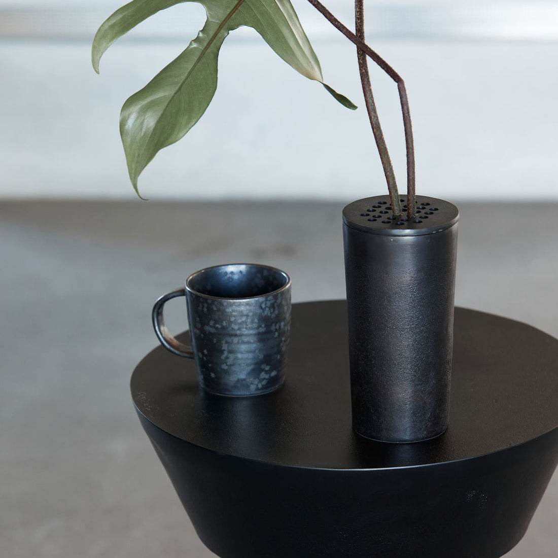 Hausarzt Vase, Flow, Brauned Messing-H: 18 cm, Dia: 9 cm