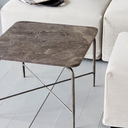 House Doctor-Couchtisch, Quadratisch, Braun-L: 60 cm, B: 60 cm, H: 45 cm