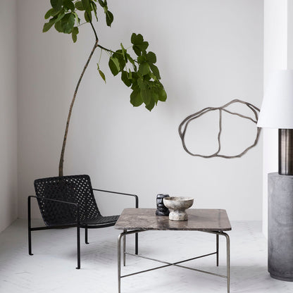 House Doctor - Couchtisch, Quadratisch, Braun - L: 80 cm, B: 80 cm, H: 45 cm