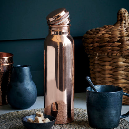 House Doctor-Flasche, Al, Kupfer-H: 28 cm, Durchmesser: 7,5 cm