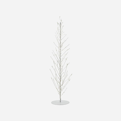 Hausarzt Weihnachtsbaum in Stahldraht, Glühen, Weiß-H: 60 cm, Durchmesser: 12 cm
