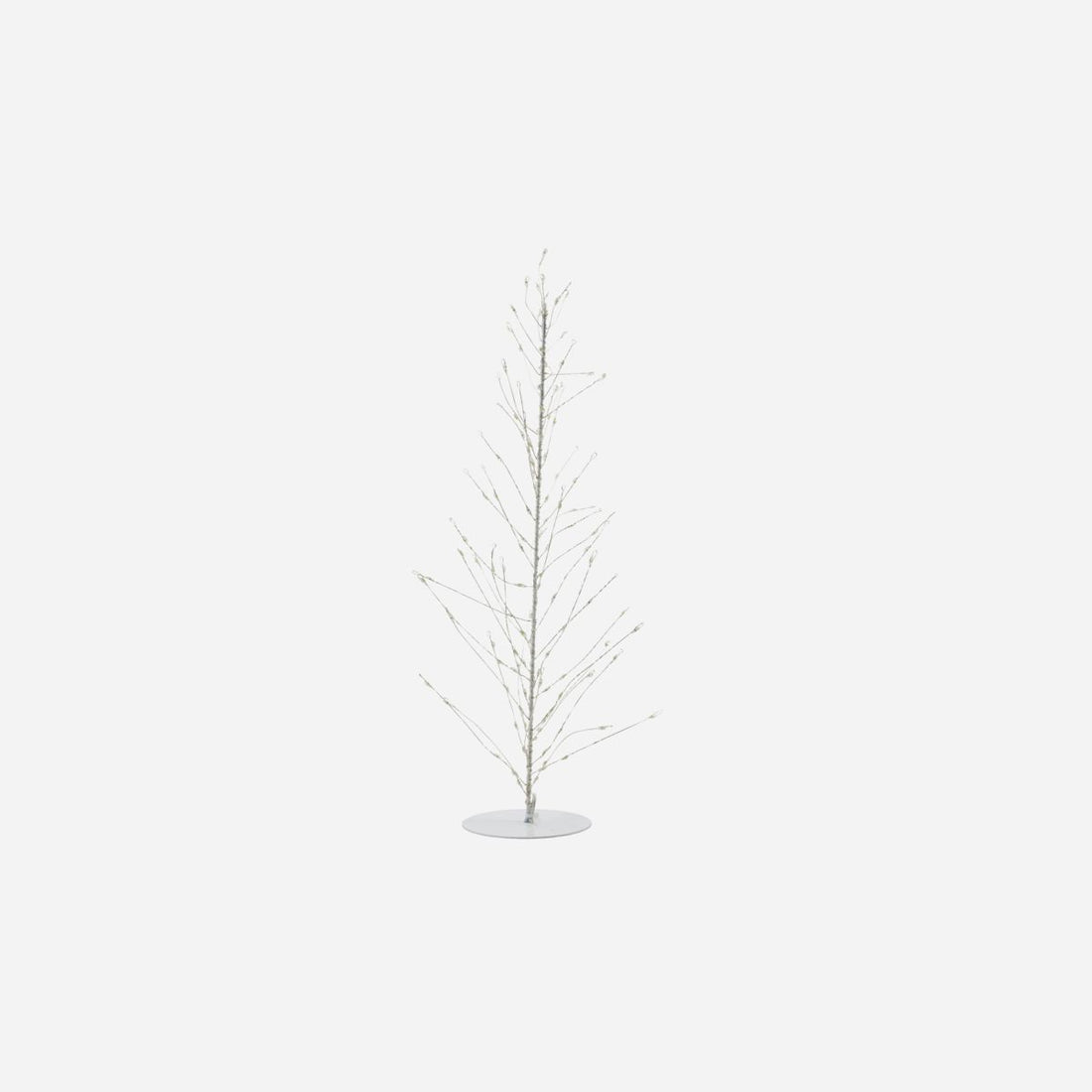 Hausarzt Weihnachtsbaum in Stahldraht, Glühen, Weiß-H: 45 cm, Durchmesser: 12 cm
