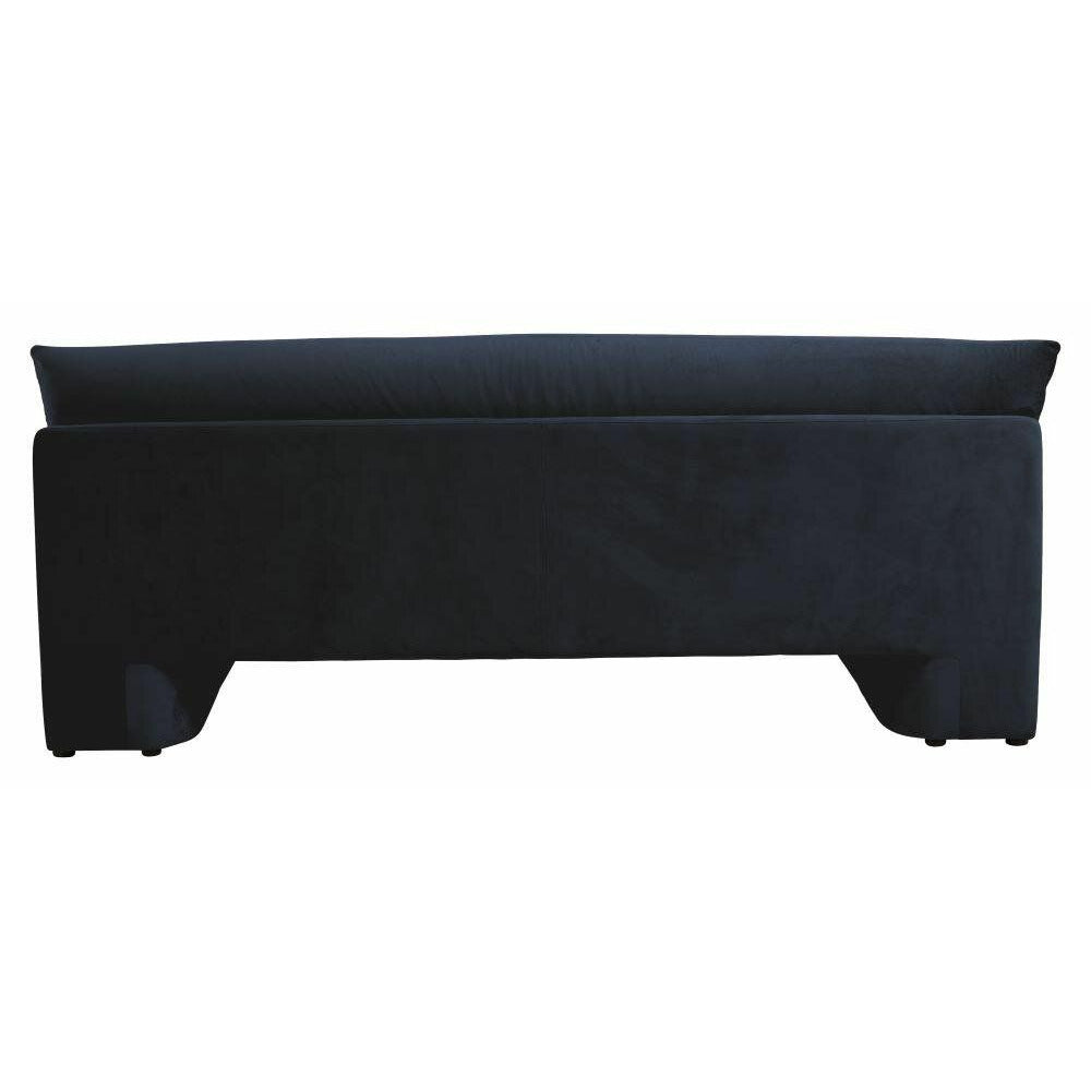 Nordal Geo -Sofa mit Polsterung in Velours - L215 cm - Dunkelblau