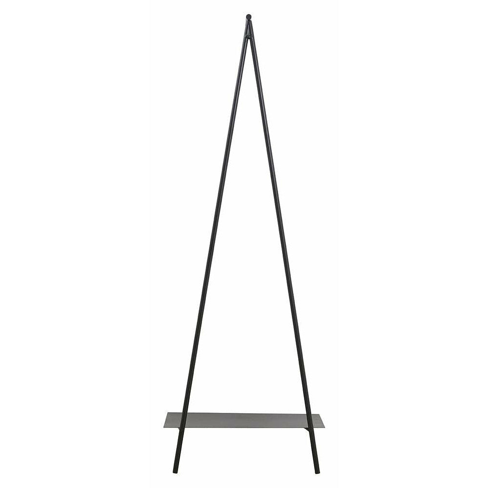 Ravi Garderobe Rack in Eisen - 180 x 64 cm - Schwarz