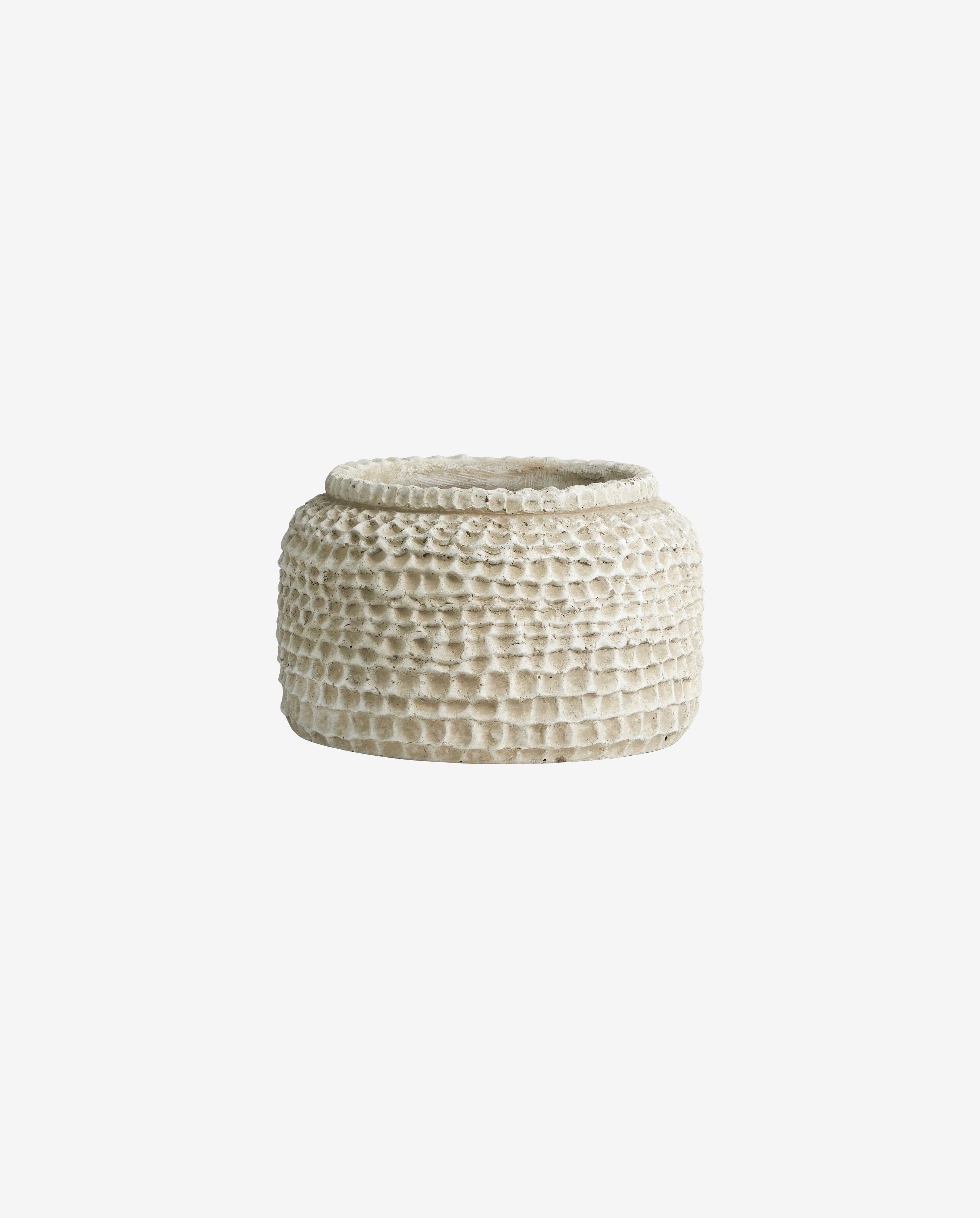 Aoba Jar im Zement, m - weiß