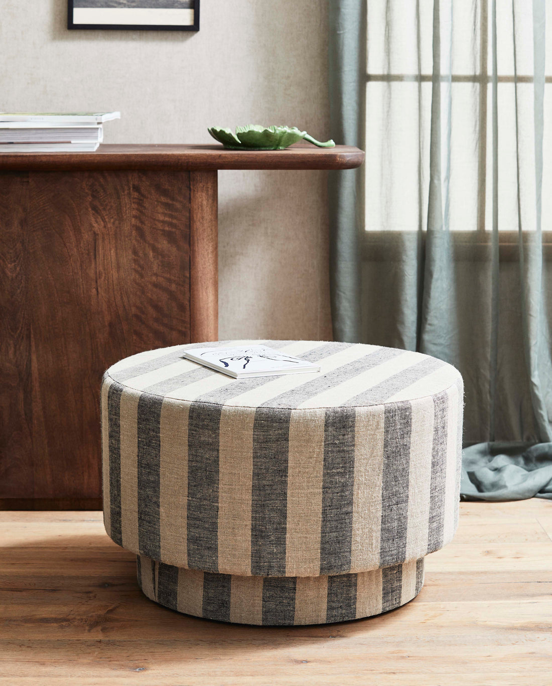 LADOGA Pouf - Beige/Grau