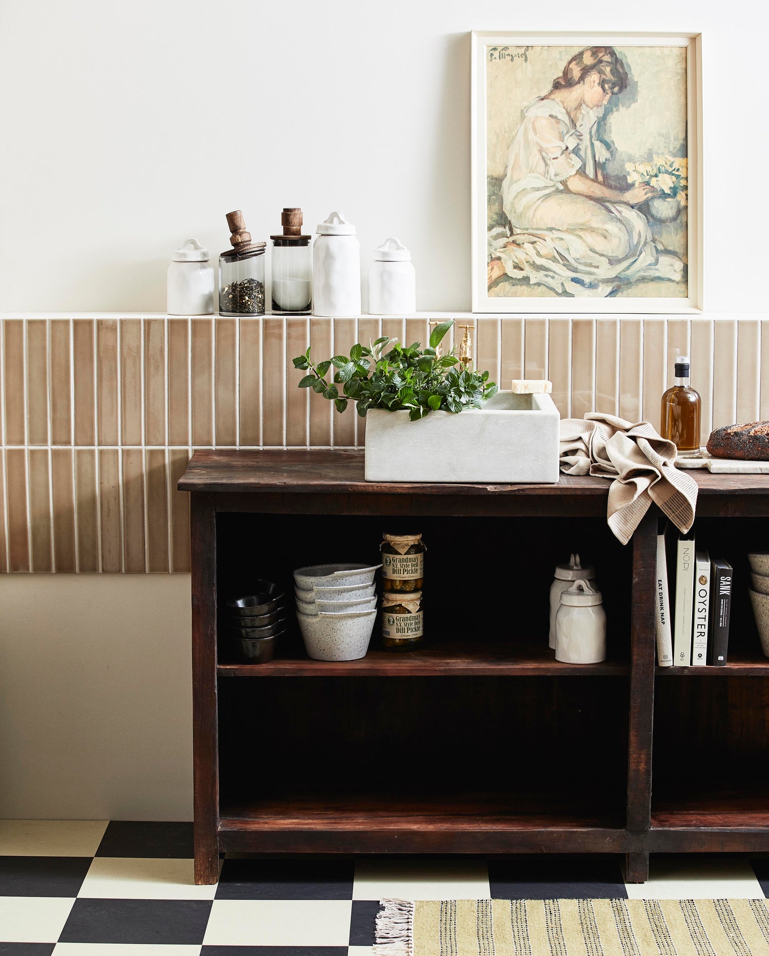 Woodie Sideboard im recycelten Baum - braun