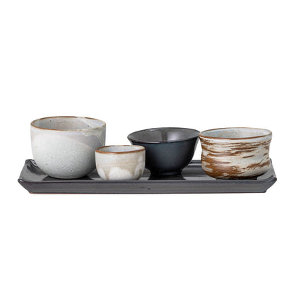 Bloomingville Masami Sushi Sæt, Hvid, Stentøj - Bloomingville - DesignGaragen.dk