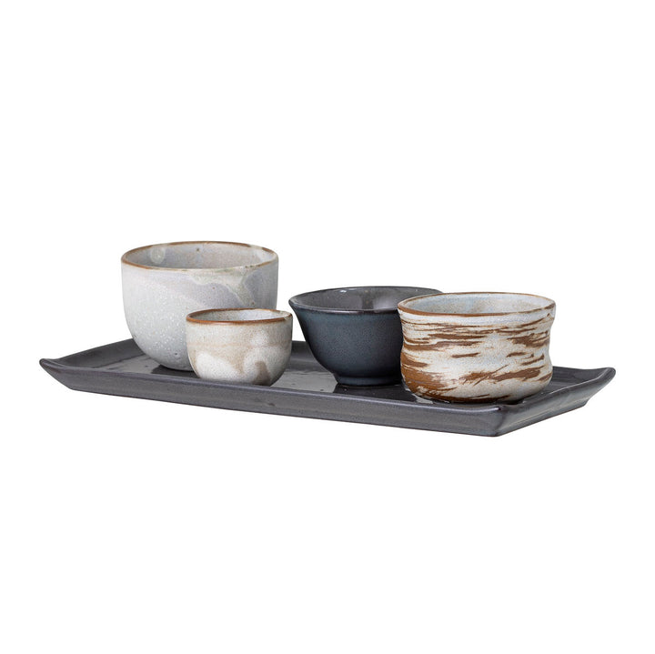 Bloomingville Masami Sushi Sæt, Hvid, Stentøj - Bloomingville - DesignGaragen.dk