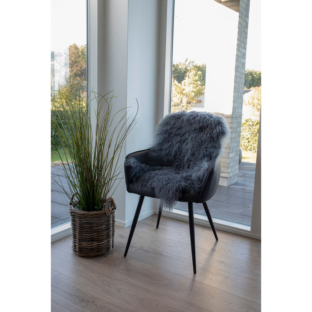 Mongolisches Leder - Mongolisches Leder, Grau, 50 x 90 cm