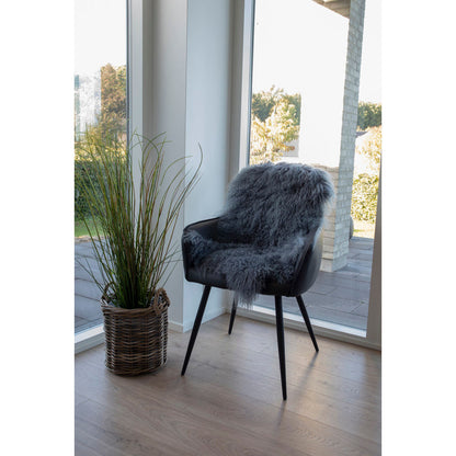 Mongolisches Leder - Mongolisches Leder, Grau, 50 x 90 cm