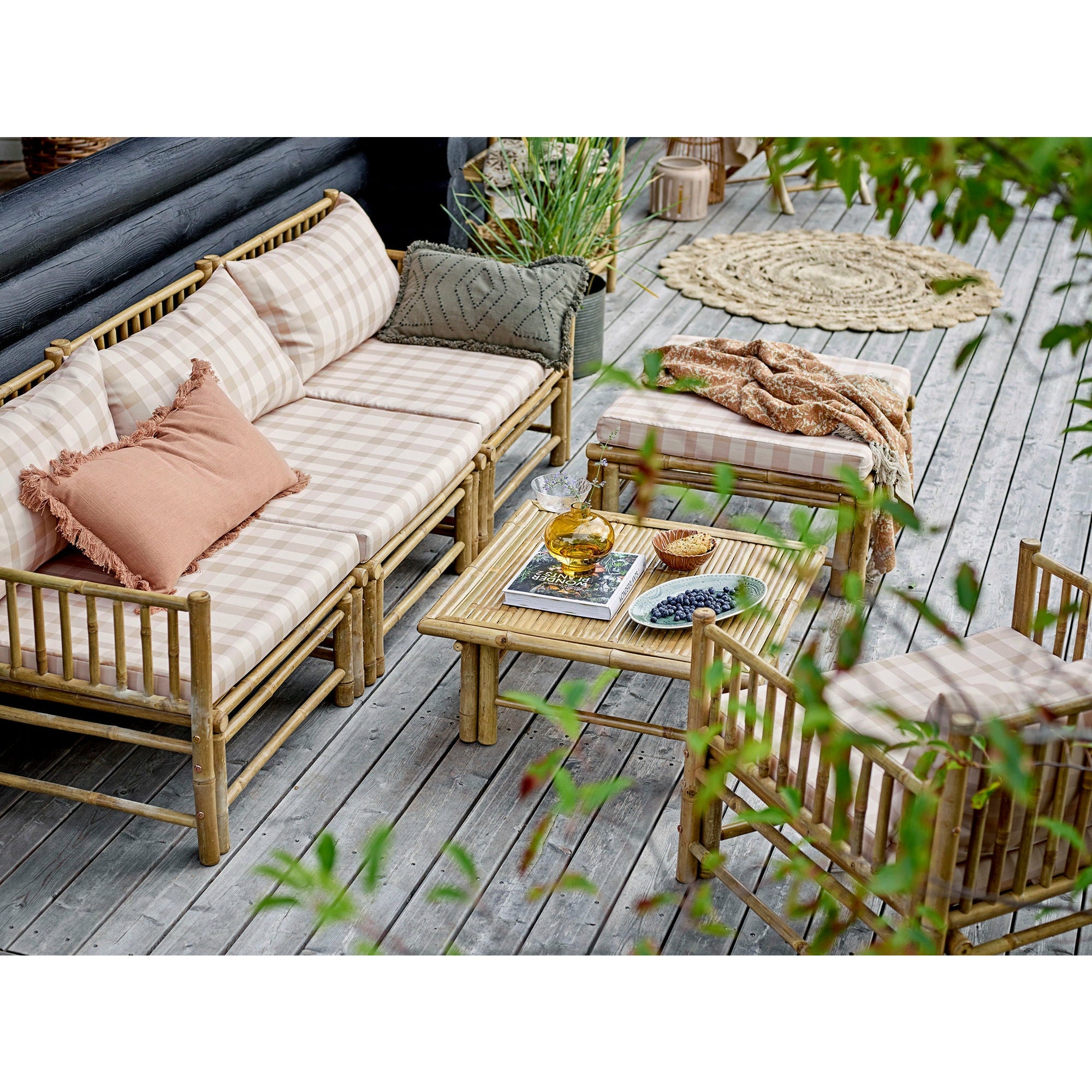 Bloomingville Korfu Modul Sofa Højre Hjørne, Natur, Bambus - Bloomingville - DesignGaragen.dk