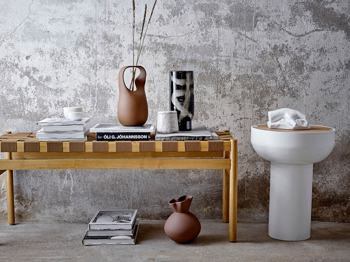 Bloomingville Vefa Vase, Sort, Terrakotta - Bloomingville - DesignGaragen.dk