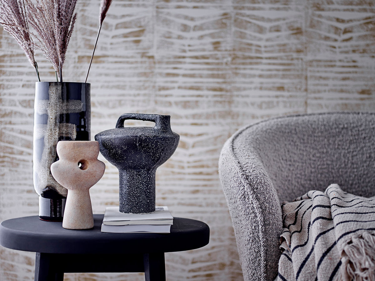 Bloomingville Vefa Vase, Sort, Terrakotta - Bloomingville - DesignGaragen.dk