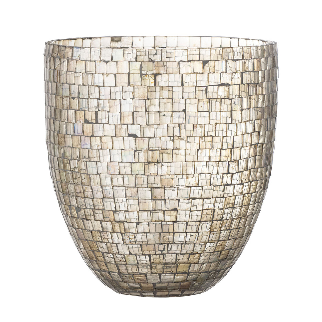 Bloomingville Caen Vase, Sølv, Glas