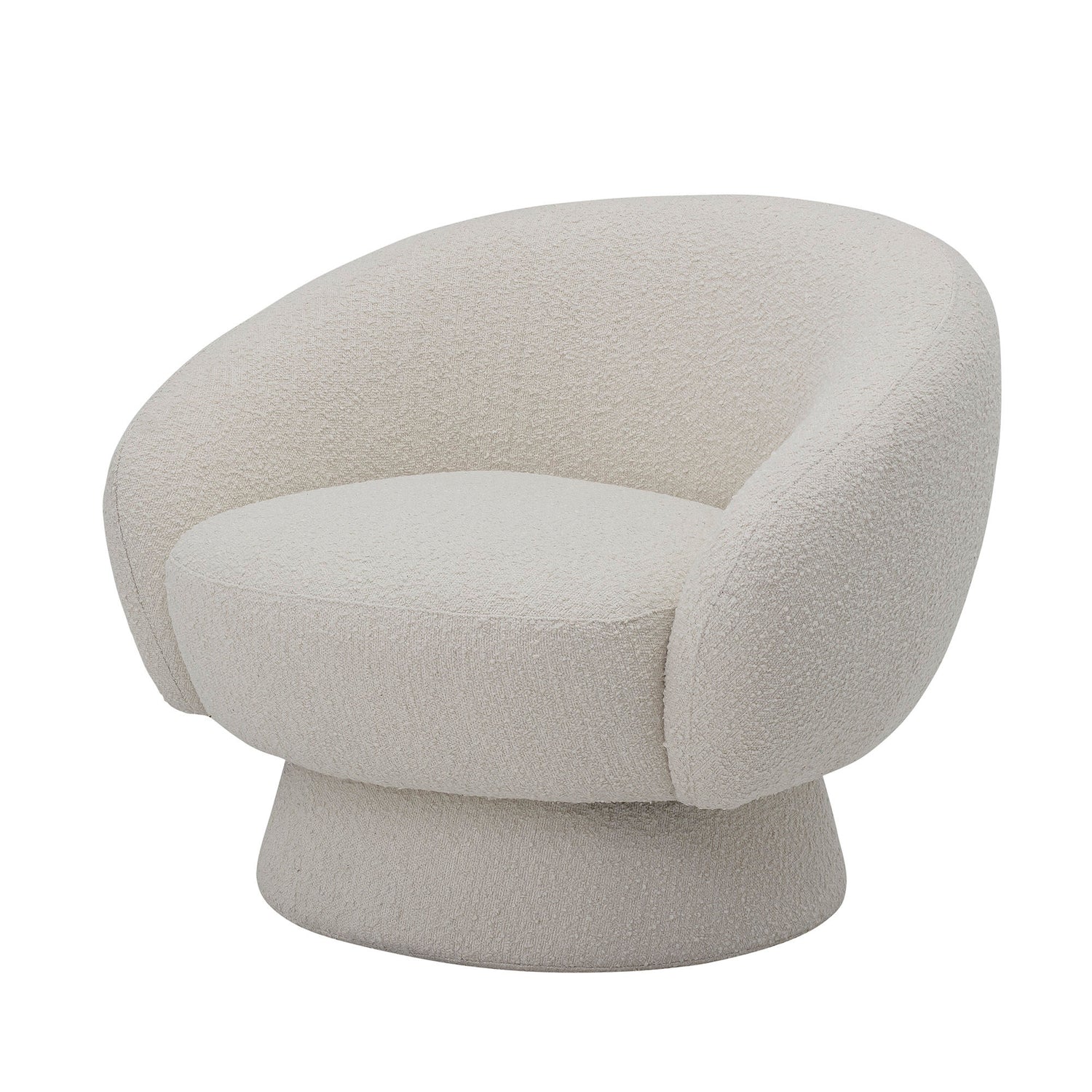 Bloomingville Ted Lounge Stol, Hvid, Polyester - Bloomingville - DesignGaragen.dk