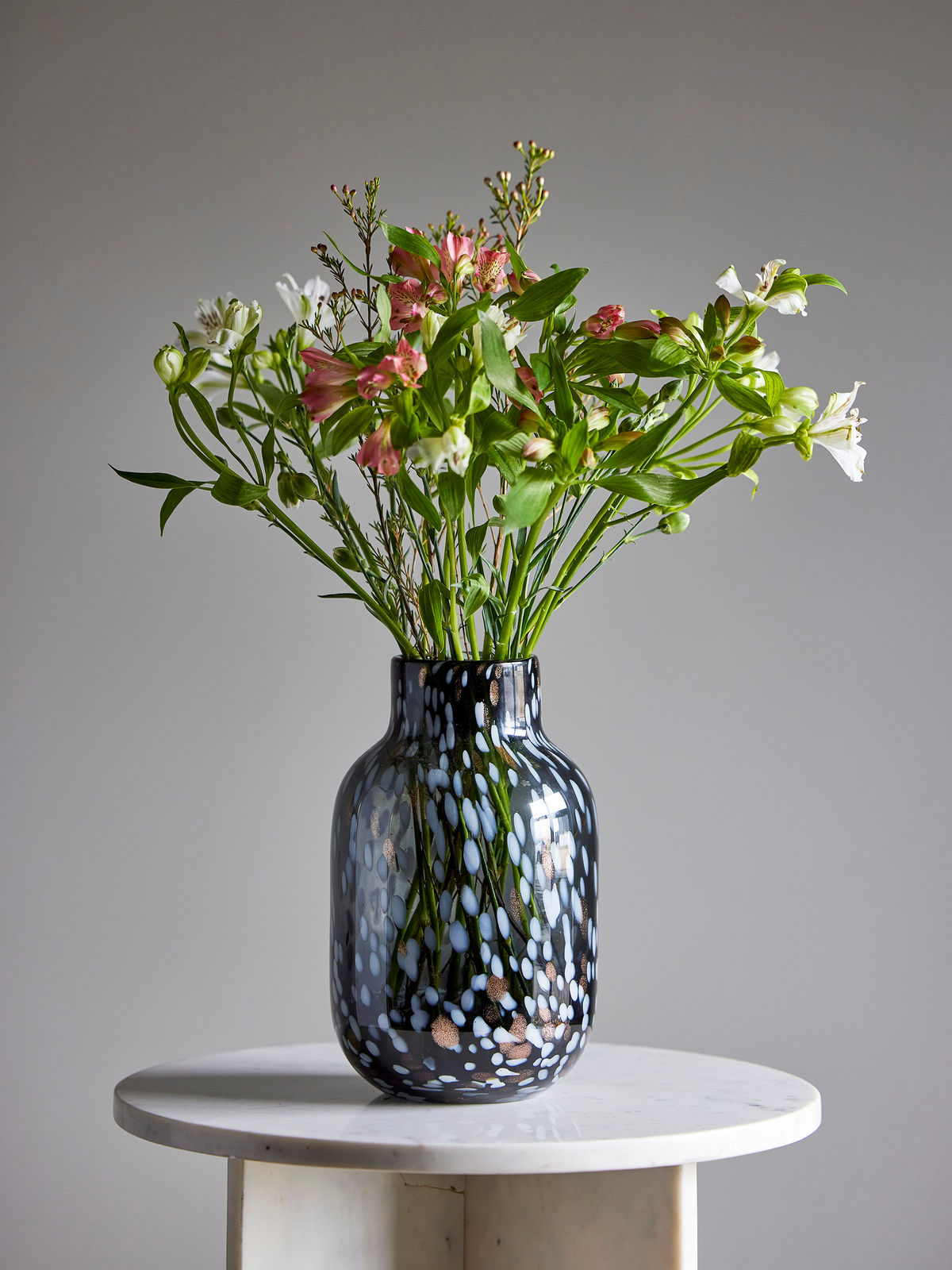 Bloomingville Gwan Vase, Grau, Glas