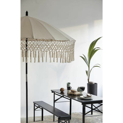 Torsa Parasol in Baumwolle - H234 cm - Creme