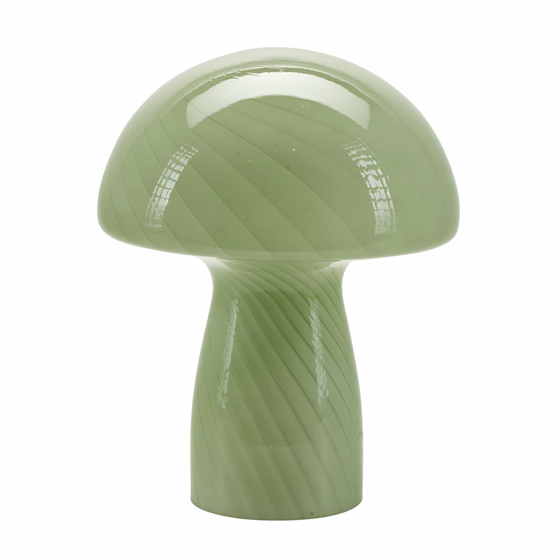 Bahne - Pilzlampe / Pilztischlampe, Grün - H23 cm.
