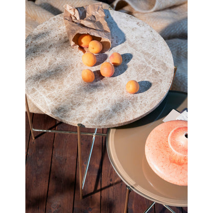 Cosy Living Freja Glastisch – KASCHMIR/MESSING – 2er-Set*