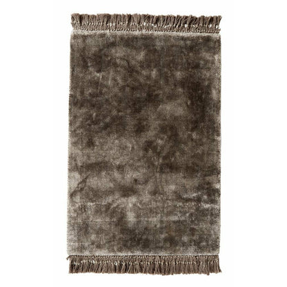Nordal NOBLE Teppich mit Fransen - 160x240 - warmes Grau