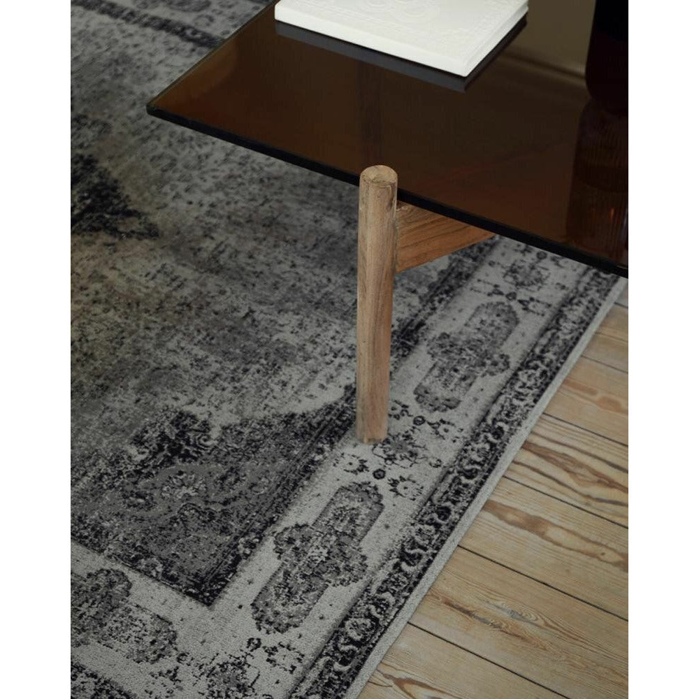 Nordal VENUS Teppich aus gewebter Baumwolle - 160x240 - grau