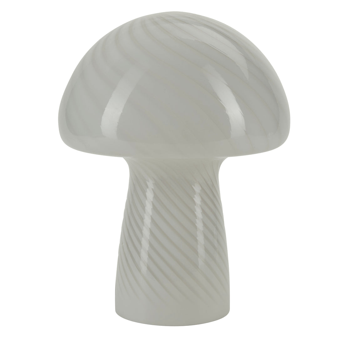 Bahne - Pilzlampe / Pilztischlampe, weiß - H32 cm.