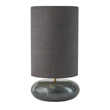 Cozy Living Senna Emaille-Lampe m. Schirm - STAHL