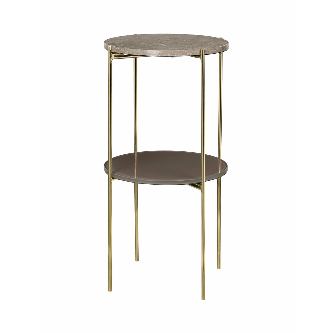 Gemütlicher lebender Fryd Marmor Bett Side Stand - Toffee Brown