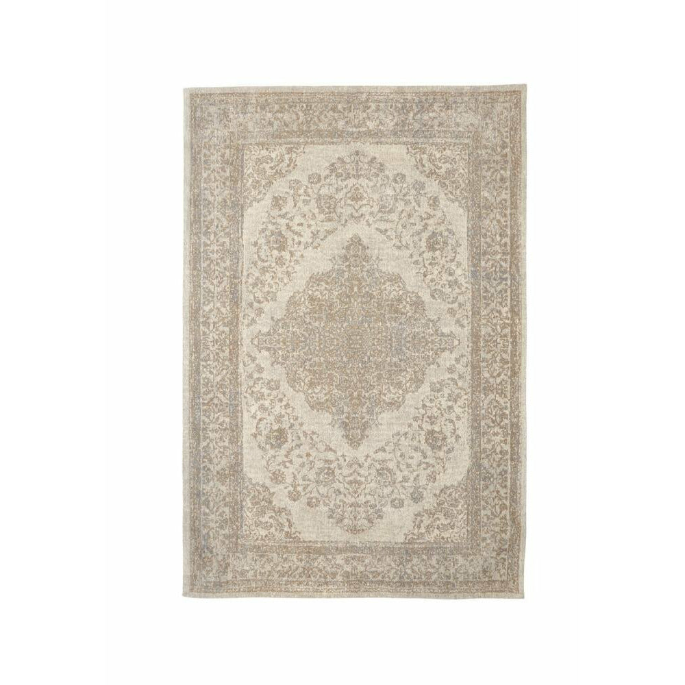 Nordal PEARL Teppich aus gewebter Baumwolle - 160x240 - sand/beige