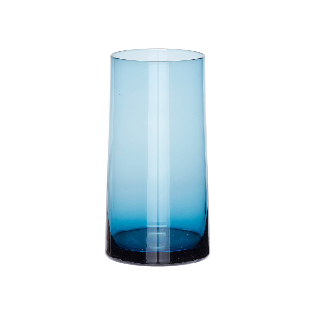 Hübsch - Vase, blå - ø7xh16cm - Hübsch - DesignGaragen.dk