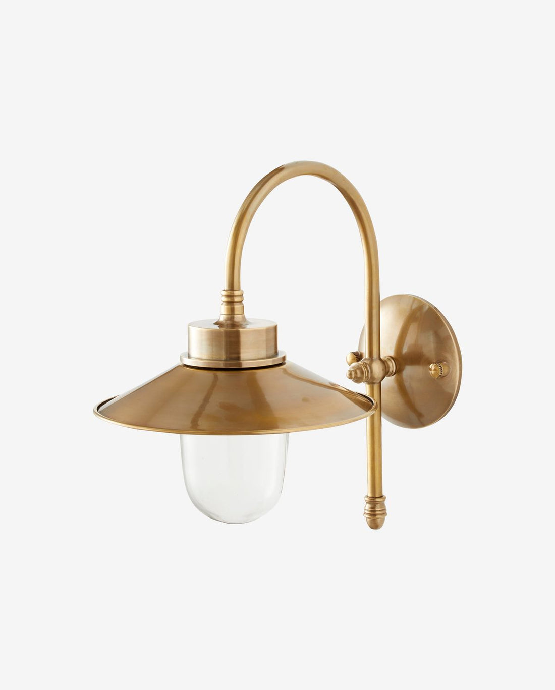 Lasonwandlampe, Outdoor - Messing