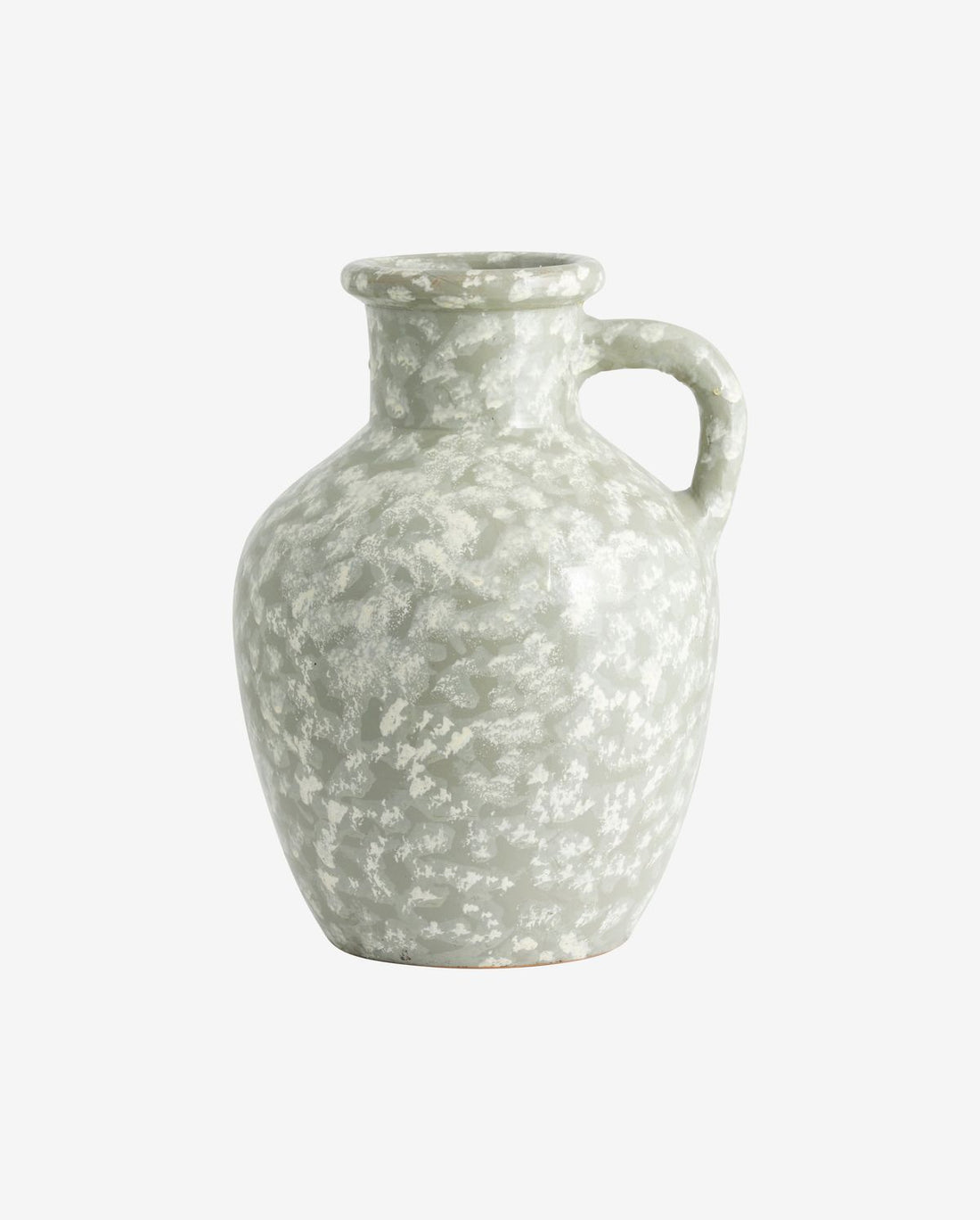 Batam Vase, glasiert - grau