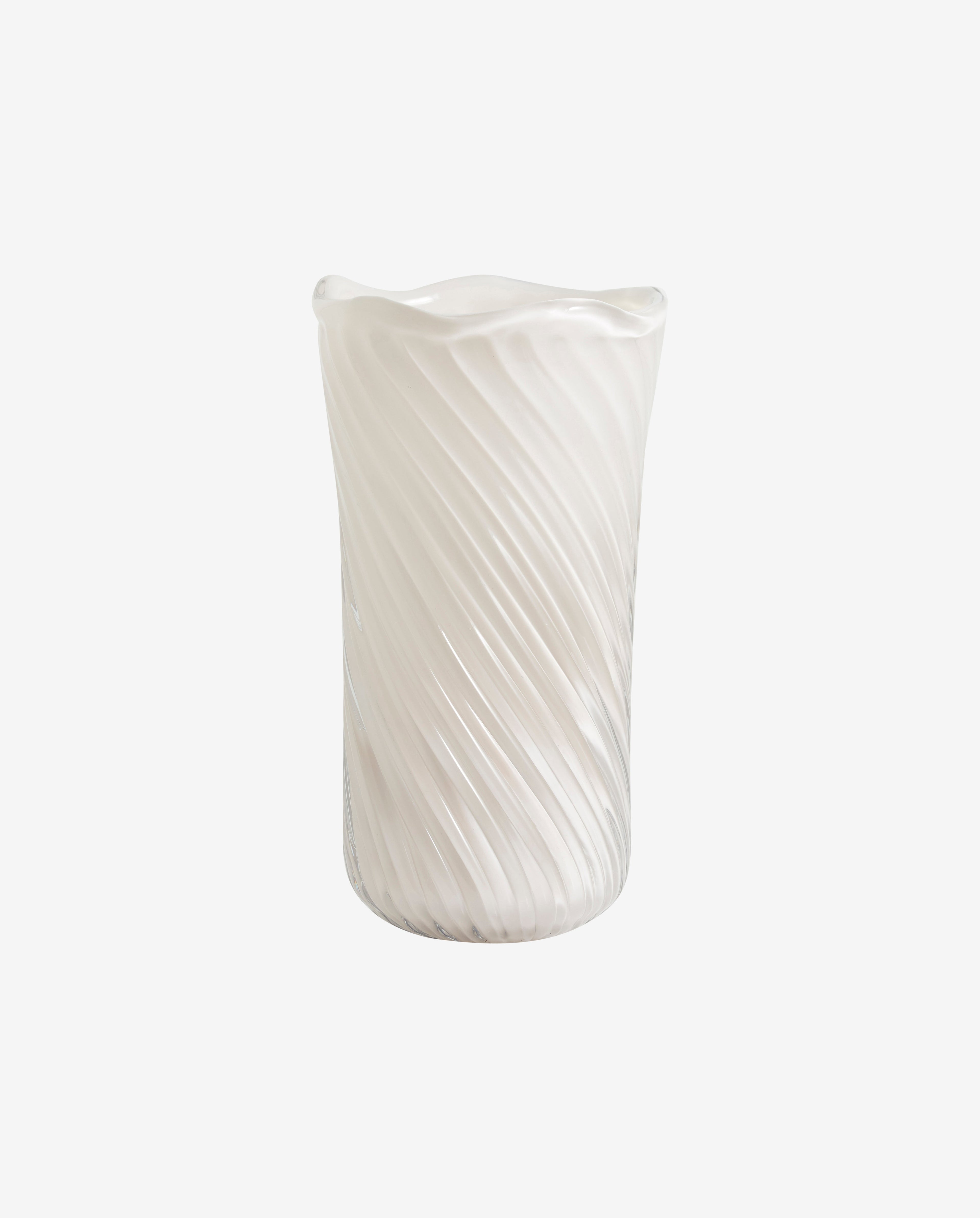 Nordal A/S Helle Vase, Glas - weiß aus