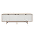 Andersen Furniture S1 sideboard - L200xD50xH68 cm - eg/sæbe med hvide låger - DesignGaragen.dk.