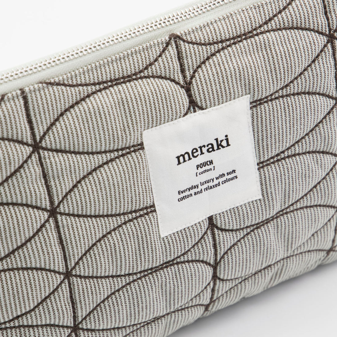 Meraki Make -up -Geldbeutel, Mentha, hellgrau/Armeegrün