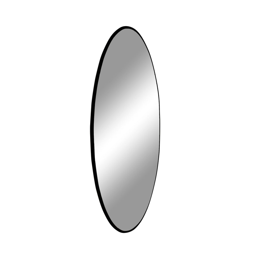 Trikotspiegel - Spiegel in Stahl, schwarz, Ø80 cm - 1 - PCs