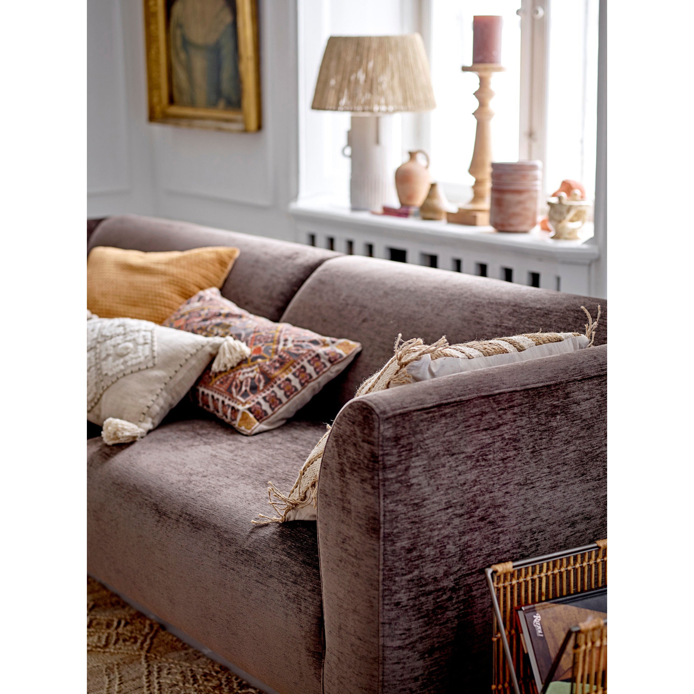 Bloomingville Emalie Pude, Brun, Bomuld - Bloomingville - DesignGaragen.dk