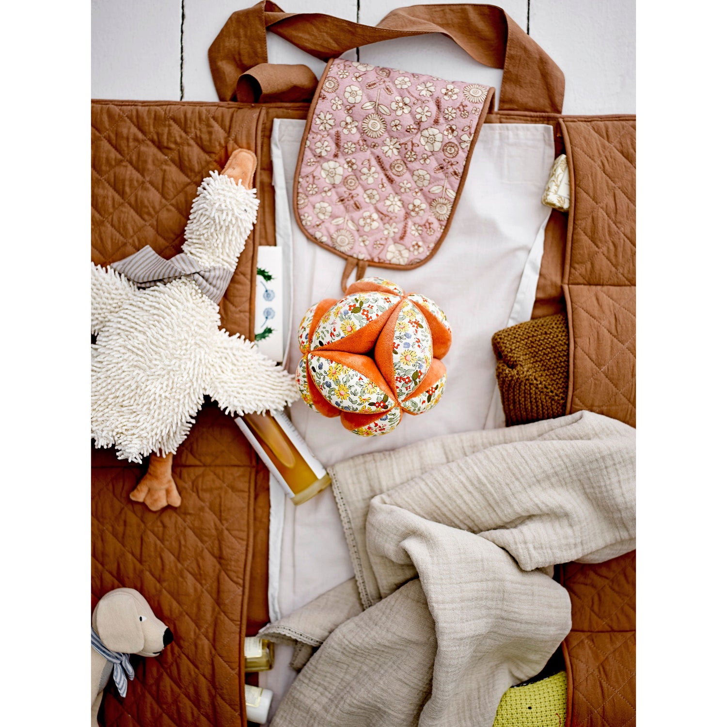 Bloomingville MINI Thanne Puslemåtte, Brun, Bomuld - Bloomingville MINI - DesignGaragen.dk