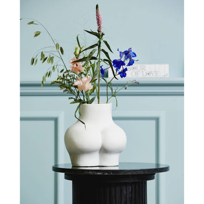 Avaji Unterkörper - Vase in Keramik - H23 cm - Weiß
