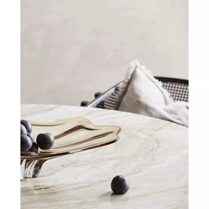 Nordal Erie Round Esstisch in Holz und Marmor - Ø140 cm -