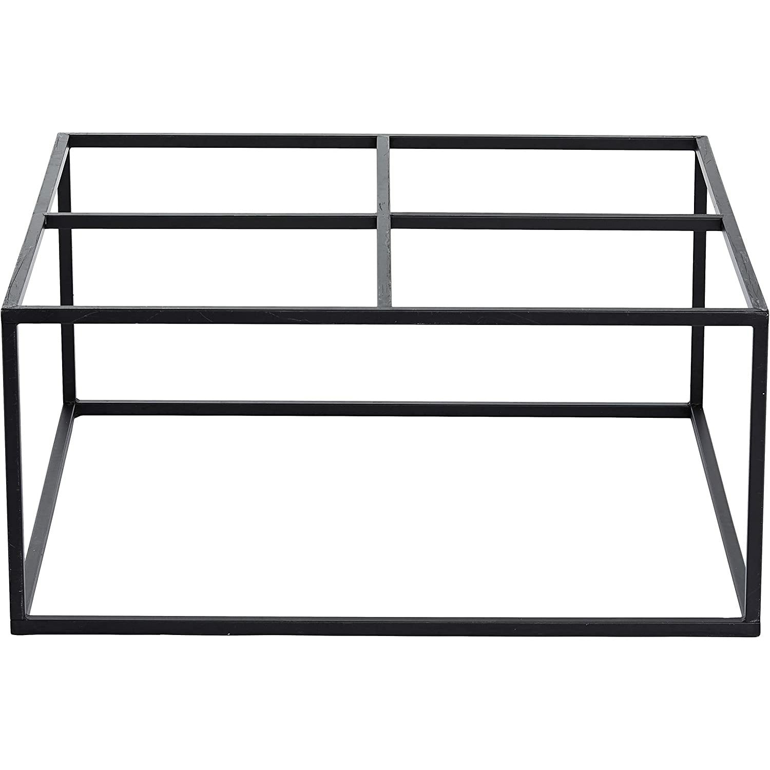 Hausarzt Tischrahmen, matt schwarz, 100x100 cm, h.: 45 cm