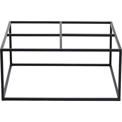 Hausarzt Tischrahmen, matt schwarz, 100x100 cm, h.: 45 cm