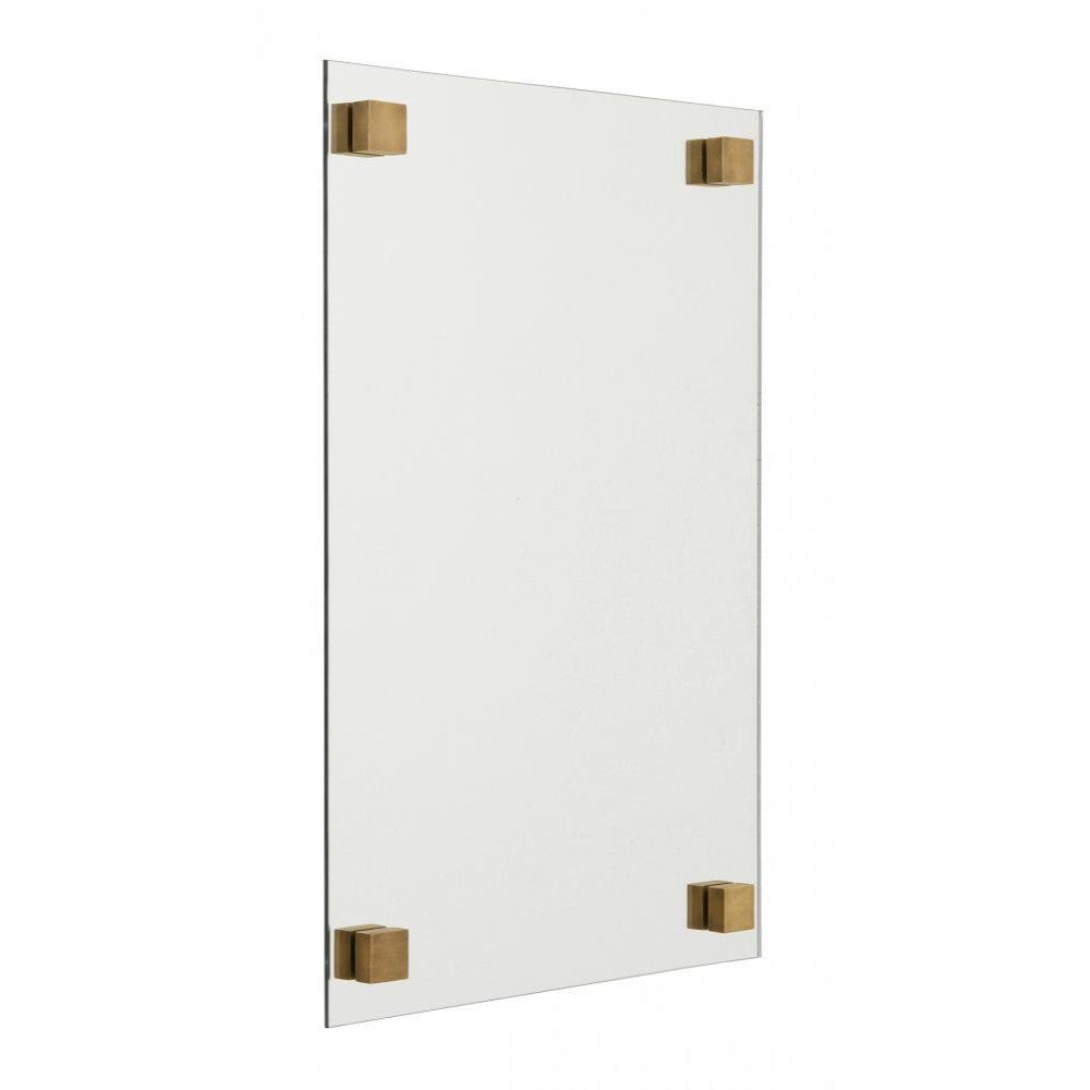 Spiegel mit Messingaufhängung - 60x40 cm